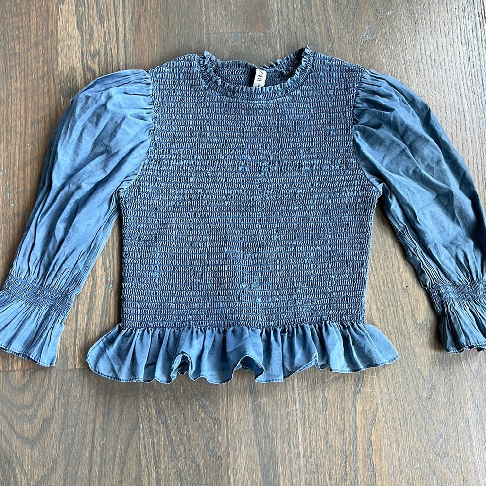 Zara blue formal top for girls